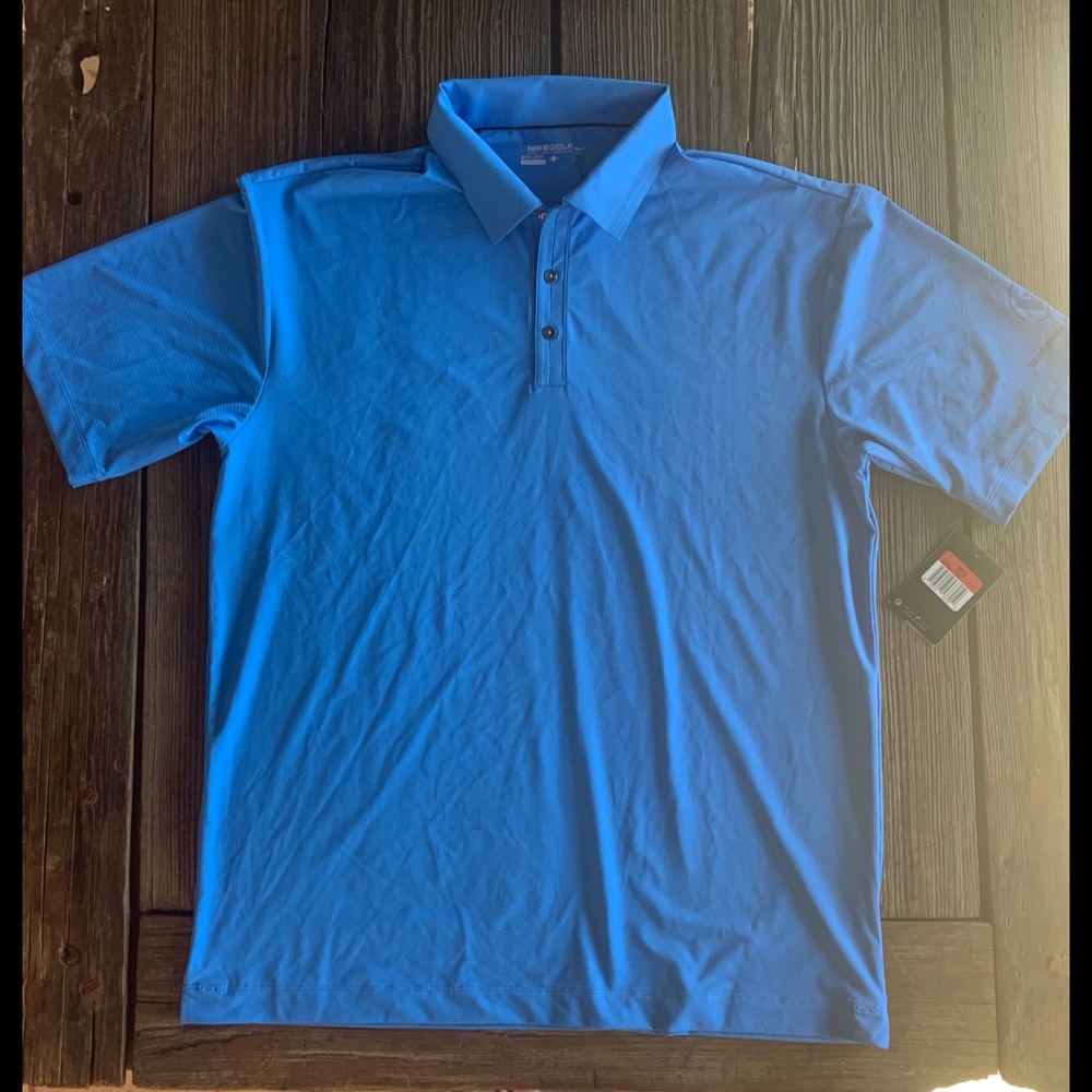 NWT men’s Nike Dri fit polo with logo